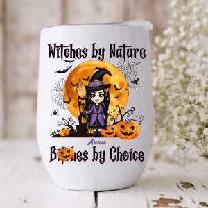 Witch Fall Halloween Wine Tumbler