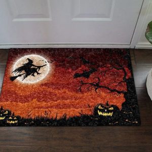 Witch Halloween Doormat Welcome Mat