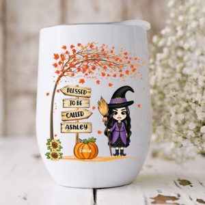 Witch Mom Grandma Fall Halloween Wine Tumbler