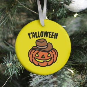Y'alloween Halloween Country Parody Halloween Tote Bag Ornament