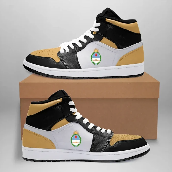 Argentina High Sneakers Air Jordan 1 - Retro Gold Toe JD1 Shoes