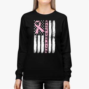 Back The Pink Breast Cancer Awareness Flag Toddler Women Men Longsleeve Tee 3 9