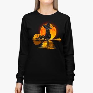 Black Cat Pumpkin Moon Halloween Costume Cat Lover Men Women Longsleeve Tee 2 4