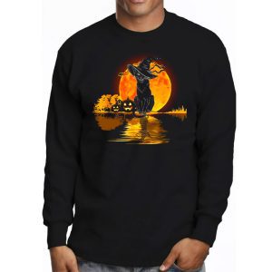 Black Cat Pumpkin Moon Halloween Costume Cat Lover Men Women Longsleeve Tee 3 4