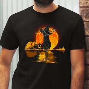 Black Cat Pumpkin Moon Halloween Costume Cat Lover Men Women T Shirt 3 4