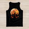 Black Cat Pumpkin Moon Halloween Costume Cat Lover Men Women Tank Top