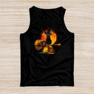 Black Cat Pumpkin Moon Halloween Costume Cat Lover Men Women Tank Top