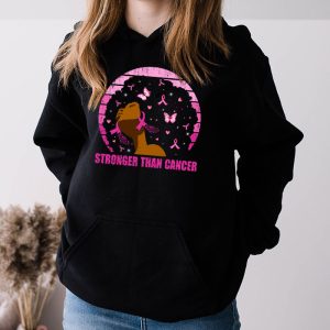 Black Women Melanin Queen Stronger Than Breast Cancer Fight Hoodie 3 3