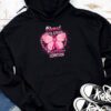 Blessed To Be Called Breast Cancer Survivor Pink Butterfly Hoodie