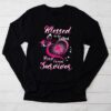 Blessed To Be Called Breast Cancer Survivor Pink Butterfly Longsleeve Tee