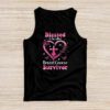 Blessed To Be Called Breast Cancer Survivor Pink Butterfly Tank Top