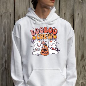 Boo Boo Crew Nurse Shirts Halloween Nurse Shirts for Women Hoodie 2 1