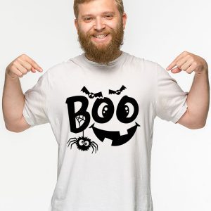 Boo Halloween Costume Spiders Ghosts Pumkin Witch Hat T Shirt 3