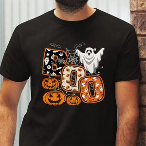 Boo Halloween Costume Spiders Ghosts Pumkin Witch Hat T Shirt 3 4