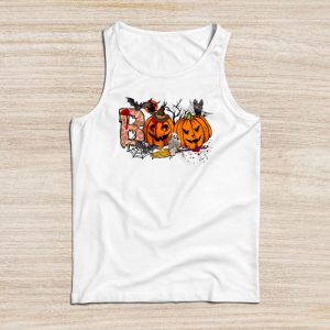 Halloween Shirt Designs Boo Halloween Costume Spiders Ghosts Pumkin Tank Top