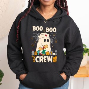 Boo boo Crew Nurse Halloween Ghost Costume Womens Hoodie 1 3