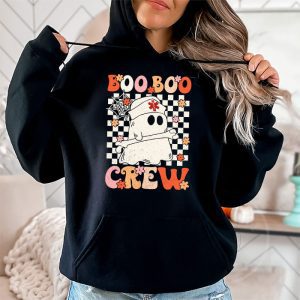 Boo boo Crew Nurse Halloween Ghost Costume Womens Hoodie 2 1