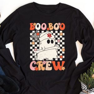 Boo boo Crew Nurse Halloween Ghost Costume Womens Longsleeve Tee 1 1