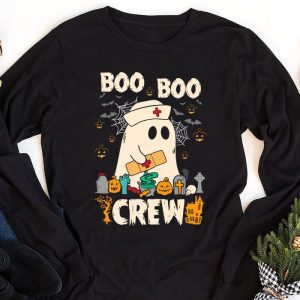 Boo boo Crew Nurse Halloween Ghost Costume Womens Longsleeve Tee 1 3