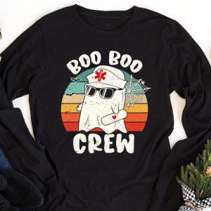 Boo boo Crew Nurse Halloween Ghost Costume Womens Longsleeve Tee 1 4