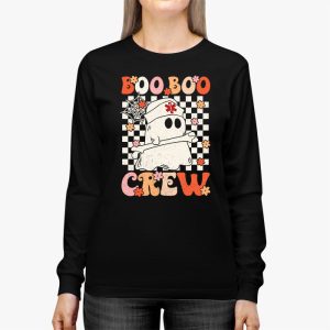 Boo boo Crew Nurse Halloween Ghost Costume Womens Longsleeve Tee 2 1
