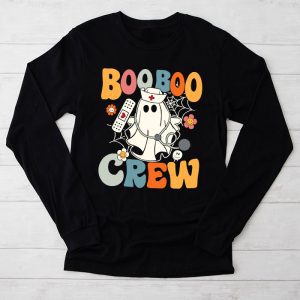 Boo boo Crew Nurse Halloween Ghost Costume Womens Longsleeve Tee