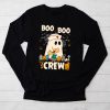 Boo boo Crew Nurse Halloween Ghost Costume Womens Longsleeve Tee
