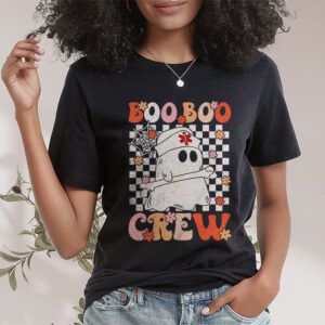 Boo boo Crew Nurse Halloween Ghost Costume Womens T Shirt 1 1