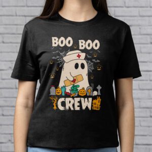 Boo boo Crew Nurse Halloween Ghost Costume Womens T Shirt 2 3