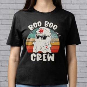 Boo boo Crew Nurse Halloween Ghost Costume Womens T Shirt 2 4