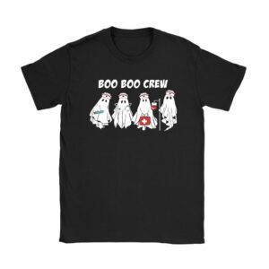 Boo boo Crew Nurse Halloween Ghost Costume Womens T-Shirt
