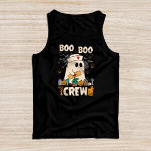 Boo boo Crew Nurse Halloween Ghost Costume Womens Tank Top