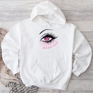 Breast Cancer Awareness Shirt Eye Butterfly Pink Ribbon Perfect Gift Hoodie