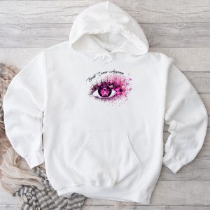 Breast Cancer Awareness Shirt Eye Butterfly Pink Ribbon Perfect Gift Hoodie