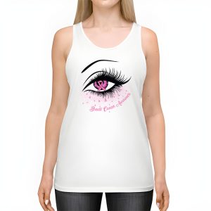 Breast Cancer Awareness Eye Butterfly Ribbon Women Tank Top 2 1