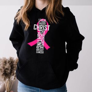 Breast Cancer Awareness Gifts Pink Cross Christian Verse Mom Hoodie 3 1