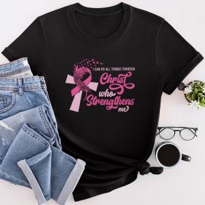 Pink Breast Cancer Shirts Christian Verse Perfect Gift T-Shirt