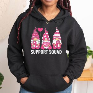 Breast Cancer Awareness Shirt For Women Gnomes Support Squad Hoodie 1 1