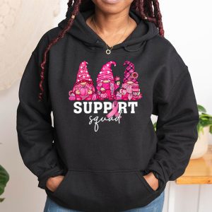 Breast Cancer Awareness Shirt For Women Gnomes Support Squad Hoodie 1 5