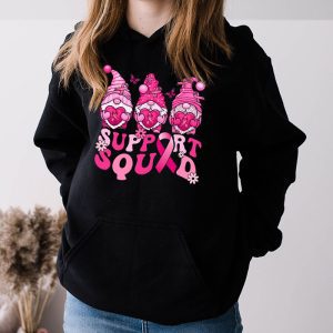 Breast Cancer Awareness Shirt For Women Gnomes Support Squad Hoodie 3 7