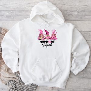 Breast Cancer Awareness Shirt For Women Gnomes Support Squad Hoodie