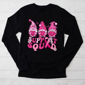 Breast Cancer Awareness Shirts For Women Gnomes Support Squad Special Longsleeve Tee