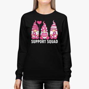 Breast Cancer Awareness Shirt For Women Gnomes Support Squad Longsleeve Tee 2 1