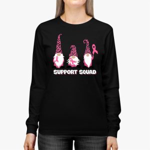 Breast Cancer Awareness Shirt For Women Gnomes Support Squad Longsleeve Tee 2 2