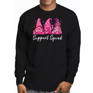 Breast Cancer Awareness Shirt For Women Gnomes Support Squad Longsleeve Tee 3 3