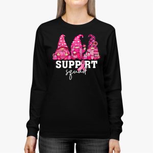 Breast Cancer Awareness Shirt For Women Gnomes Support Squad Longsleeve Tee 3 5