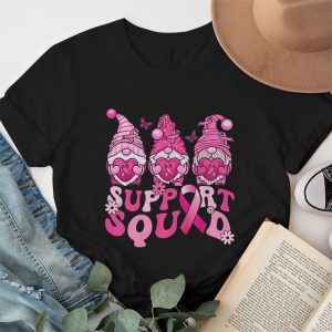 Breast Cancer Awareness Shirt For Women Gnomes Support Squad T Shirt 1 3