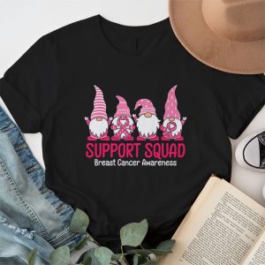 Breast Cancer Awareness Shirt For Women Gnomes Support Squad T Shirt 1