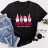 Breast Cancer Awareness Shirt For Women Gnomes Support Squad T-Shirt