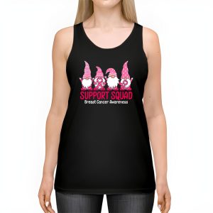 Breast Cancer Awareness Shirt For Women Gnomes Support Squad Tank Top 2